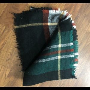 Black oversized scarf